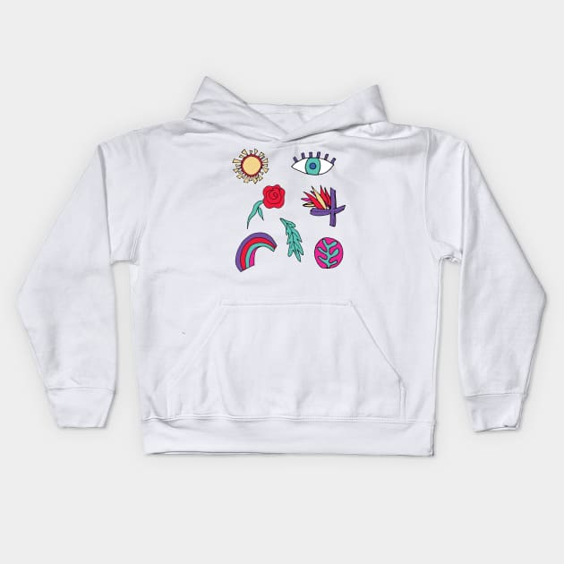 Essential elements Kids Hoodie by Kika Lievano